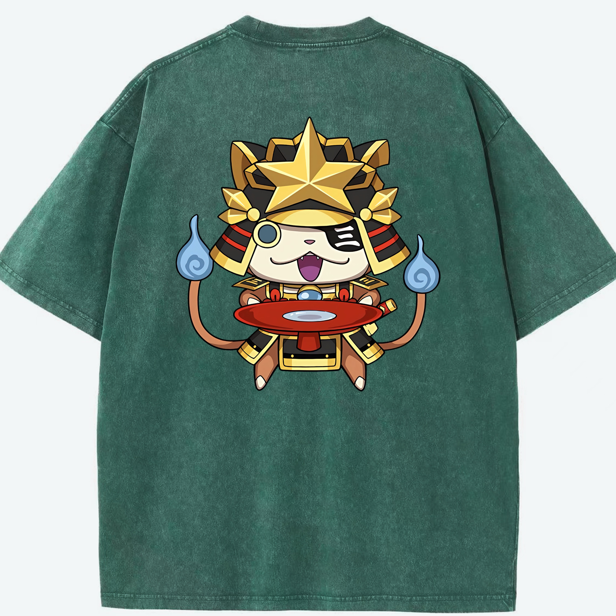 （画像用） 妖怪ウォッチ Yo-kai Watch 綿100% ヴィンテージ風 半袖Tシャツ（背面プリント）